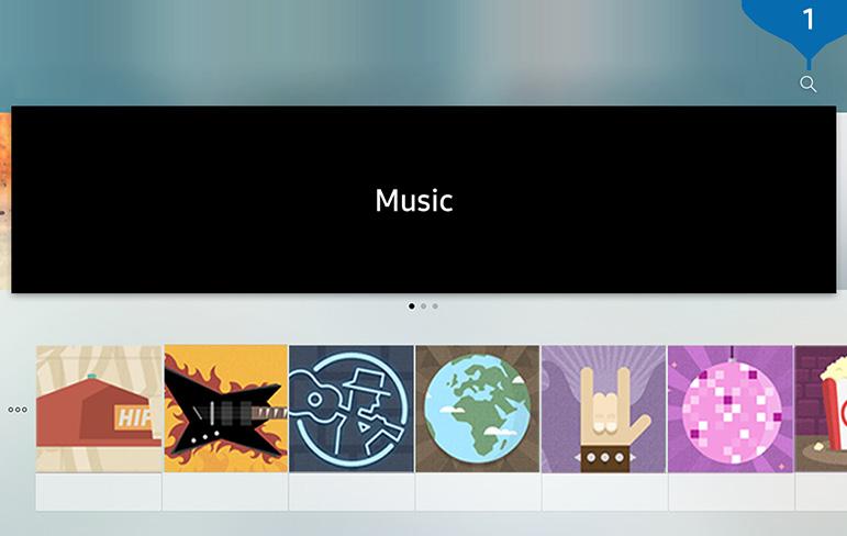 Používanie služby Hudba V prípade tejto služby ide o hudobnú aplikáciu, ktorá odporúča piesne.