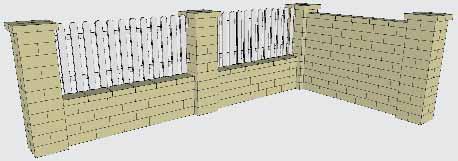Castello plot - krycia platňa pre stĺpik 23/25/8 cm (platne vyškárovať) Castello plot - krycia platňa pre múr 33/25/8 cm (platne vyškárovať) Castello plot - základný prvok 40/20/14 cm Vodorovná