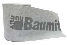 Baumit Baumacol Tesniaca páska Pružná tesniaca páska na dokonalé tesnenie hrán pred nanesením izolačných hmôt Baumit Baumacol Proof a Protect. Rolka šírky 10 cm, resp.