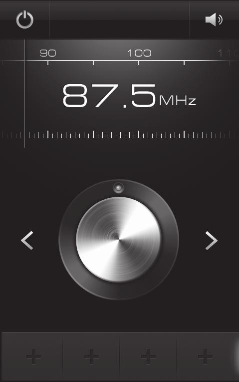 3 FM rádio ovládajte nasledujúcimi tlačidlami: 4 5 2 2 Číslo 3 Funkcia Vypnite alebo zapnite FM rádio. 2 Vyhľadanie dostupnej rozhlasovej stanice.