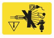 4 SYMBOLY V tomto návode a/alebo na stroji sa používajú nasledujúce symboly: Označuje riziko zranenia, alebo poškodenie Varovanie, horúce povrchy! nástroja. Pred pouitím si prečítajte návod.
