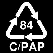 kovy C/PAP 81 Papier a lepenka / plasty C/PAP 82 Papier a lepenka / hliník C/PAP 83 Papier a lepenka /