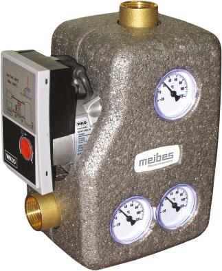 02 A-MIX čerpadlová jednotka na ochranu proti nízkoteplotnej korózii Priame prepojenie zdroja tepla na pevné palivo so systémom bez použitia doplnkového príslušenstva Kompaktná tepelná izolácia