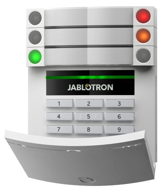 JABLOTRON 100 - Užívateľský návod POPIS KLÁVESNICE (Prístupový modul so segmentmi) V systéme JABLOTRON 100 existujú rôzne varianty prístupových modulov, ktoré umožňujú systém ovládať a zároveň