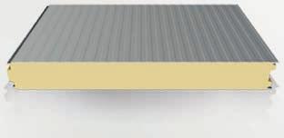 SILEX FROST DVOJKANÁLOVÝ izolácia PUR Tepelnoizolačný panel projektovaný pre výstavbu chladiarenských a