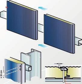 panel ISOFIRE WALL PLISSÉ podľa zvyčajných zaťažení (kg/m ) Hrúbka panelu 50 Tepelný prestup U 0,75 Hmotnosť panela Hrúbka plechu Typ plechu Rovnomerne rozložené zaťaženie v kg/m