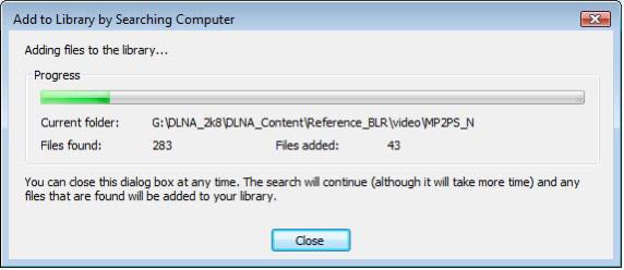 Windows Media Player v11 v operačnom systéme Windows XP V okne Add Folder (Pridať priečinok) vyberte