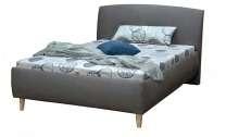 prevzdušnená posteľ koženka M04 hnedá š/v/h: