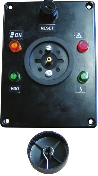 Vypnutý bezpečnostný termostat Zelená -HDO Signalizuje nízku tarifu HDO Pri dosiahnutí bezpečnostnej teploty odpojí bezpečnostný termostat ohrevné