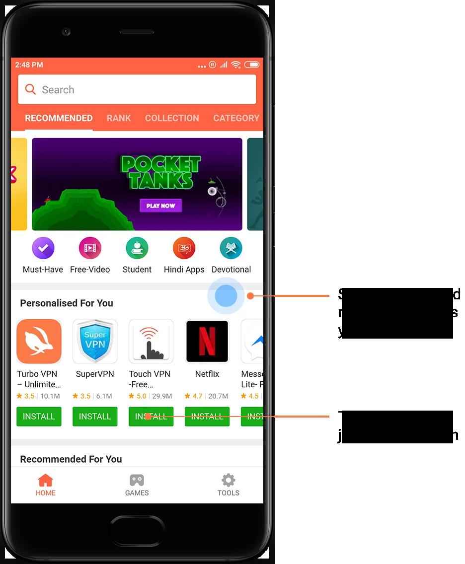 Aplikácie Mi 1. Inštalácia aplikácií Aplikácie Mi sú platformou, na ktorej môžete nájsť množstvo skvelých aplikácií pre Android a svoje zariadenie.