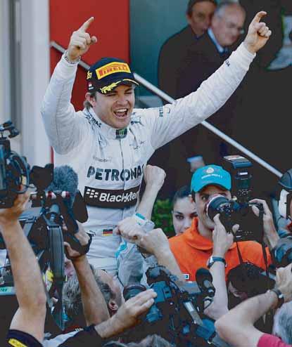 42 FORMULA 1 pondelok 27. 5. 2013 MAJSTROVSTVÁ SVETA 2013 FORMULY 1 6. PRETEKY VC MONAKA (Monte Carlo) Nico Rosberg odklial Mercedes Druhé víťazstvo v kariére dosiahol Nico Rosberg.