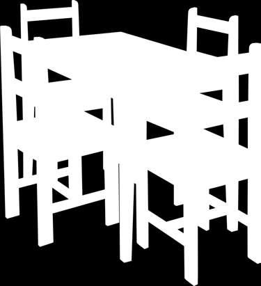 (stôl + 4 stoličky) - masív borovica, voskované v medovom