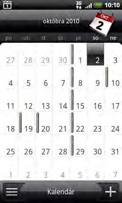 110 Kalendár Odoslanie žiadosti o schôdzku pomocou aplikácie Kalendár (len Exchange ActiveSync) Ak máte na svojom telefóne nastavené konto Exchange ActiveSync, môžete použiť Calendar (Kalendár) na