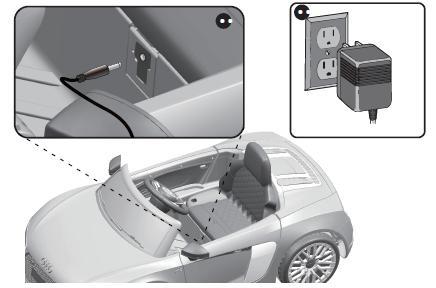 Nabíjanie Ak je vozidlo vybavené aj digitálnym voltmetrom, veľkosť napätia vám ukáže nakoľko je vozidlo nabité, a keď je to potrebné dobite batériu. Uistite sa že je vozidlo zastavené!