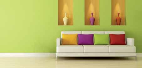 maliarska farba matná DECORHIT COLOR 73 sa používa na moderné - farebné nátery stien v interiéroch. Vytvára hladký, hlboko matný povrch.