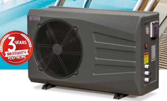 Špeciálne tepelné čerpadlo pre vírivé bazény PAC SPA ohrieva do teploty 38 C pri teplote vzduchu do -10 C výparník s "BlueFins" technology, teda má vodoodpudivý povrch pre rýchlejšie odmrazovanie a
