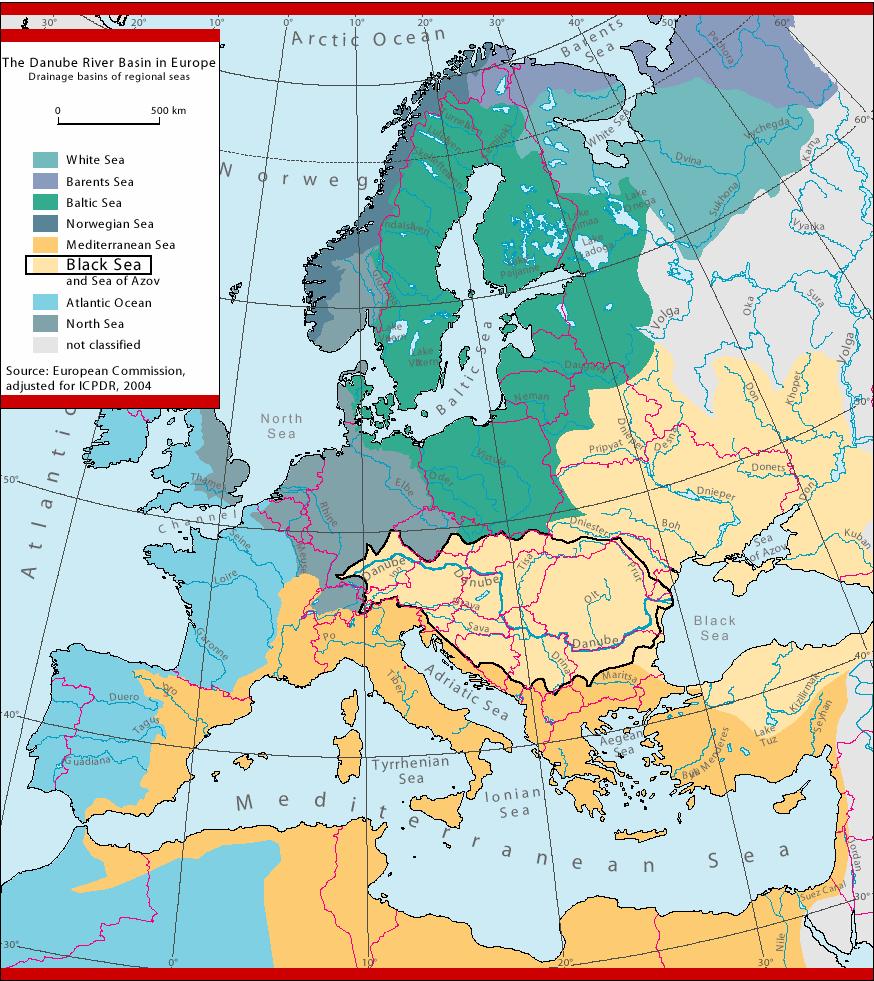 Obr. 1 Povodie Dunaja v Európe Začiatky formovania systémovej spolupráce jednotlivých podunajských krajín siahajú na začiatok 19. storočia.