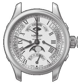 Samonaťahovacie hodinky L707 355 Nastavenie času v druhom časovom pásme (24-hodinová ručička) Stlačte tlačidlo C a postupným posúvaním po hodinách nastavte čas v druhom časovom pásme.