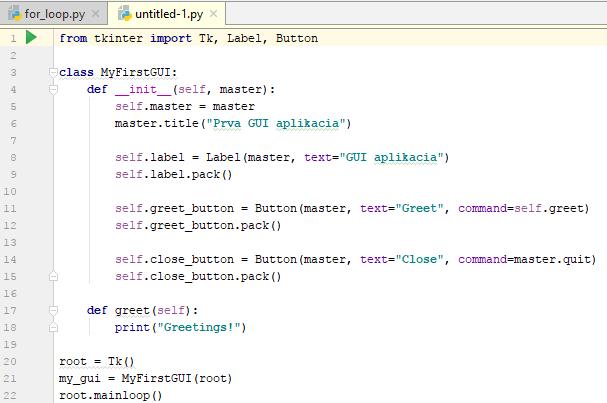základný grafický modul jazyka Python, ktorý je dodávaný pri
