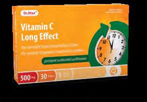 Vitamíny a minerály Vitamin C Long Effect 500 mg, 60 cps Vitamin C Long Effect 500 mg, 30 cps Kapsuly s postupným uvoľňovaním Vitamin C Imuno Akut 700 mg, 30 cps Vitamín C prispieva: k správnemu