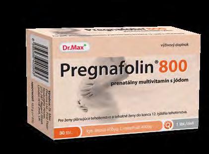 Vitamíny a minerály Pregnafolin 800 30 tbl Pregnafolin 800 je doplnkový zdroj vitamínov a minerálov určený ženám plánujúcim tehotenstvo a tehotným ženám do konca 12. týždňa tehotenstva. Do konca 12.