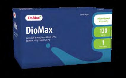 Prírodné flavonoidy DioMax 60 tbl/120 tbl Hlavnými zložkami DioMaxu sú mikronizovaný a čistený diosmín,