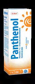 Panthenol telové mlieko 200 ml Telové mlieko s obsahom pantenolu na úľavu a upokojenie pokožky vystavenej