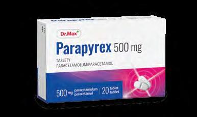Parapyrex 500 mg 20 tbl Parapyrex sa používa na liečbu miernej až stredne silnej bolesti, ako sú bolesti hlavy, bolesti zubov, bolesti chrbta, bolesti pri menštruácii, bolesti svalov a kĺbov