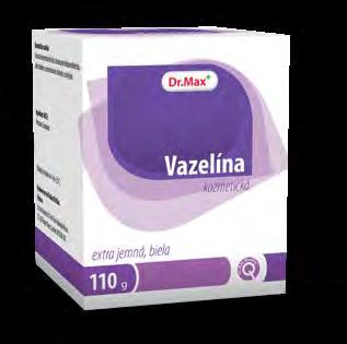 Zinková masť 30 g Vazelína kozmetická 110 g Kozmetická vazelína, extra jemná, biela.