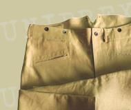 1.7. Nohavice poľné vz. 21 - letné Nohavice vz. 21 letné sú vyrobené z melírovanej tkaniny zo 100% ľanu, alebo ekvivalent. Používajú sa k blúze vz.21 letnej.