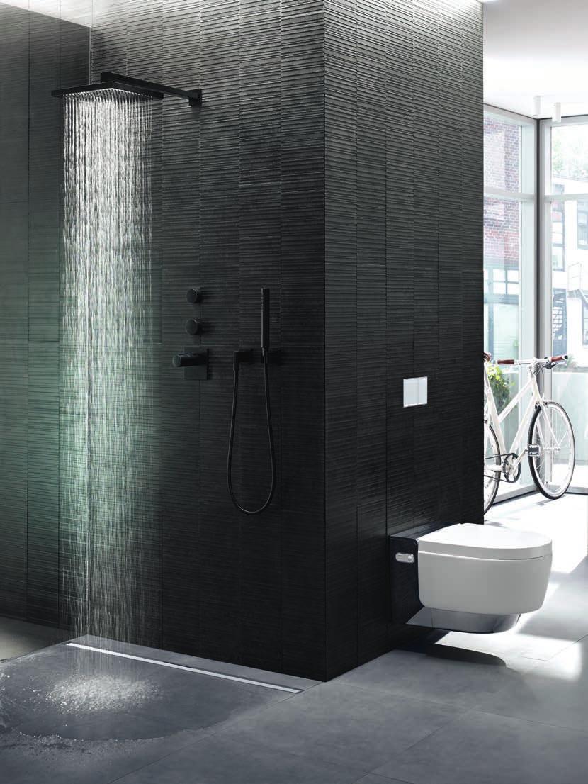 SPRCHOVÉ RIEŠENIA GEBERIT SPRCHOVÉ RIEŠENIA Sprchy v úrovni podlahy sa stávajú neodmysliteľnou súčasťou moderných komfortných kúpeľní.
