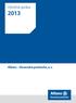 Výročná správa 2013 Allianz - Slovenská poisťovňa, a.s.