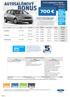 FORD GRAND C-MAX EUR Cenník vrátane DPH platný od vozidiel Ford d Limitovaná ponuka vozidiel Havarijné a PZP poistenie na 1 rok zdarm