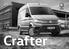 Technické údaje Modelový rok 2019 Úžitkové vozidlá Crafter