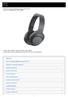 Príručka Bezdrôtové stereofónne slúchadlá s funkciou potlačenia hluku h.ear on 2 Wireless NC (WH-H900N) Túto príručku použite v prípade problémov aleb