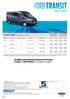 DCiVAN Štandardné ceny vozidiel v EUR bez DPH (s DPH) platné od Transit DCiVAN - Vozidlo kategórie N1 - úžitkové Cenník je platný iba pre sk